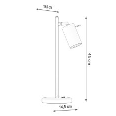 Intesi Stolní lampa RING bílá