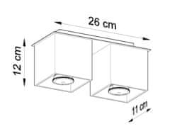 Intesi Stropní svítidlo QUAD 2 bílá