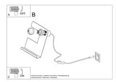 Intesi Stolní lampa INCLINE černá