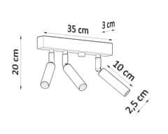 Intesi Stropní svítidlo EYETECH 3 bílá