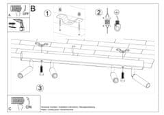 Intesi Stropní svítidlo EYETECH 4 bílá