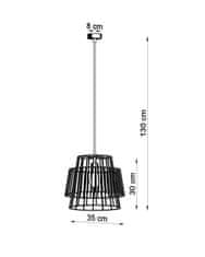 Intesi Závěsná lampa GATE bílá