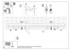 Intesi Stropní svítidlo EYETECH 6 černá