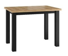 Intesi Stůl Ronda 70x100cm dub zlatý/černý