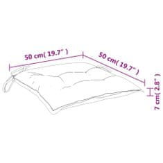 Vidaxl Podušky na palety 4 ks modré 50 x 50 x 7 cm oxfordská látka