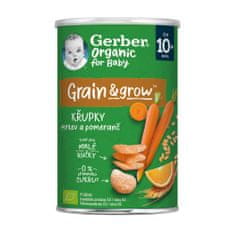 GERBER Organic křupky s mrkví a pomerančem 35 g