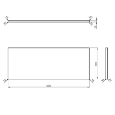 SAPHO WOODY deska 1300x28x500mm, masiv přírodní dub WD130-70 - Sapho