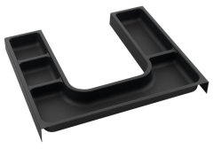 SAPHO LINDO "U" organizér 372x36x323mm, plast, antracit LD001 - Sapho