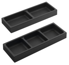 SAPHO LINDO boční organizér, sada 2ks, 114x323mm, plast, antracit LD002 - Sapho