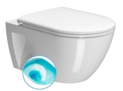 Gsi PURA ECO závěsná WC mísa, Swirlflush, 36x55cm, bílá ExtraGlaze 880711 - GSI