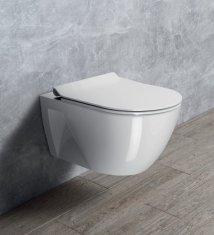 Gsi PURA ECO závěsná WC mísa, Swirlflush, 36x55cm, bílá ExtraGlaze 880711 - GSI