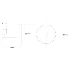 SAPHO X-ROUND GOLD dvojháček, zlato mat XR202GB - Sapho