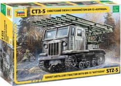 Zvezda STZ-5 s BM-13 "KATYUSHA", Model kit military 3700, 1/35