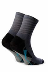 Amiatex Dětské ponožky 022 303 grey + Ponožky Gatta Calzino Strech, šedá, 35/37
