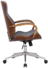 Sortland Kancelářská židle Melilla - ohýbané dřevo ořech | šedá