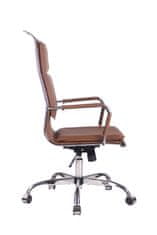 Sortland Kancelářská židle Bedford - syntetická kůže | hnědá