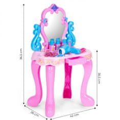 ModernHome Toaletní stolek pro holky Minki s LED osvětlením