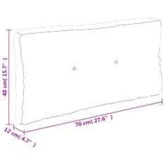 Vidaxl Poduška na pohovku z palet vzor listů 70 x 40 x 12 cm