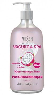 Vilsen YOGURT & SPA Krémová pěna do koupele "Pitahaya + smetana" 650ml