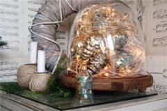 Decor By Glassor Skleněná vánoční koule s větvičkou (Velikost: 6)