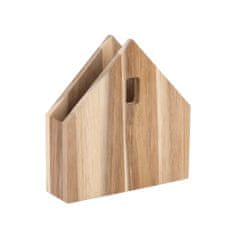 Decor By Glassor Dřevěný stojánek na ubrousky domeček malý