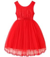 EXCELLENT Dívčí společenské šaty vel. 146 - Červené