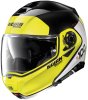 Moto helma N100-5 Plus Distinctive N-Com P/J (Velikost: XS (55), Barva: Glossy Black-Fluo)