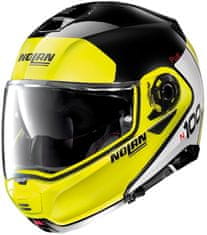 Nolan Moto helma N100-5 Plus Distinctive N-Com P/J (Velikost: XS (55), Barva: Glossy Black-Fluo)