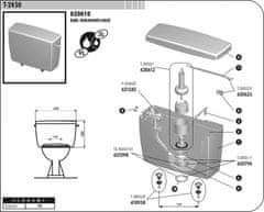 Texim Nádržka splachovací WC T-2450 kombi