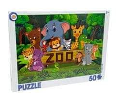 Toy Universe Dětské puzzle 50 dílků - Zvířátka v ZOO