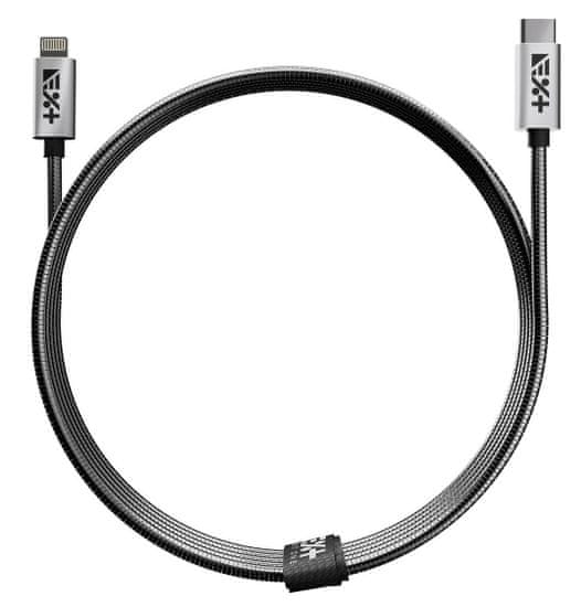 Next One USB-C to Lightning Metallic Cable 1.2m - Silver, LGHT-USBC-MET-SL