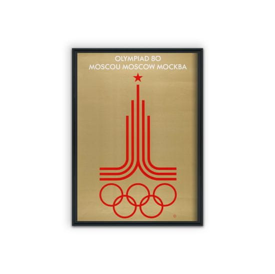 Vintage Posteria Retro plakát Plakát pro Moskva Olympijské hry