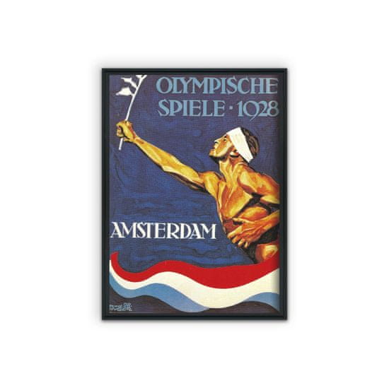 Vintage Posteria Plakát na zeď Olympijské hry v Amsterdamu