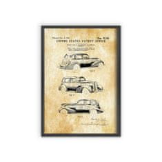 Vintage Posteria Dekorativní plakát Patent LaSalle Automobile A2 - 42x59,4 cm