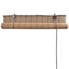 Vidaxl Hnědá bambusová roleta 120 x 160 cm