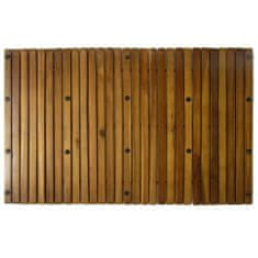 Vidaxl Koupelnová předložka z akáciového dřeva 80 x 50 cm