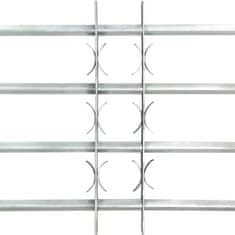 Vidaxl Nastavitelná bezpečnostní okenní mříž se 4 příčkami 1000–1500 mm