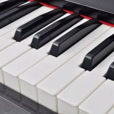 Vidaxl 88klávesové digitální piano s pedály černá melaminová deska