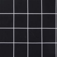 Vidaxl Poduška na palety černá károvaná 70 x 40 x 12 cm textil