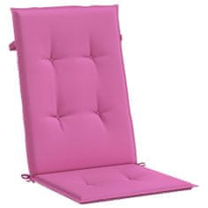 Petromila Podušky na židli s vysokým opěradlem 6 ks růžové textil