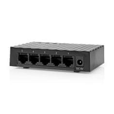 Nedis NSWH5P110BK stolní pětiportový gigabit switch