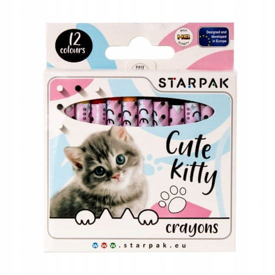 STARPAK Voskové pastelky na svíčky 12 barev Cuties