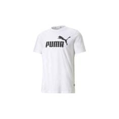 Puma Tričko bílé XL Ess Logo Tee