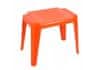 Dětský oranžový zahradní plastový stůl Lolek