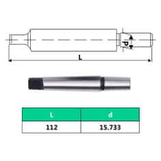 Vidaxl Rychloupínací sklíčidlo MT2–B16 s 13mm upínacím rozsahem