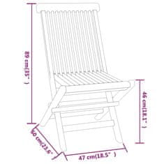 Vidaxl 3dílný zahradní jídelní set masivní teakové dřevo