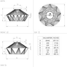 Eglo EGLO Stropní svítidlo ADWICKLE 43775