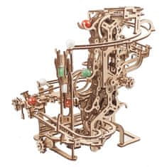 UGEARS 3D dřevěné mechanické puzzle Kuličková dráha řetězová