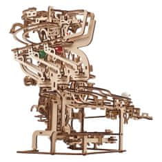 UGEARS 3D dřevěné mechanické puzzle Kuličková dráha řetězová