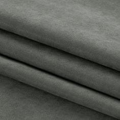 HOMEDE Závěs MILANA klasická transparentní dračí páska 5 cm šedý, velikost 220x175